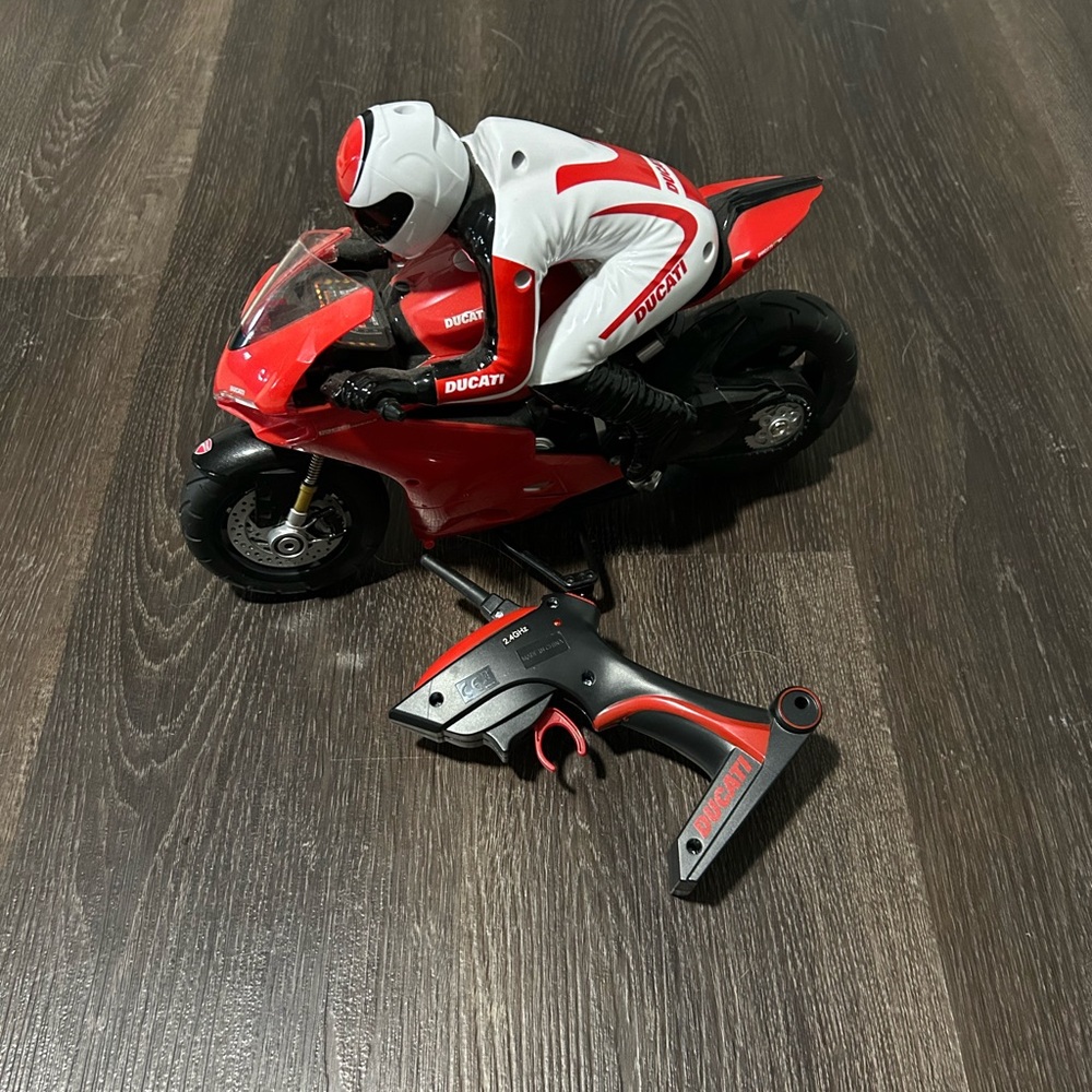 Red and Black Kids Toy Motorcycle